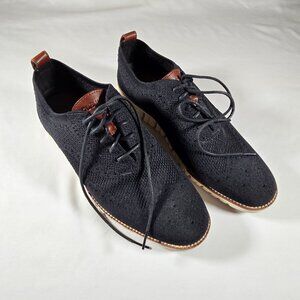 Cole Haan Zero Grand Men's Size 9 M Black Wingtip Knit Shoes C24948